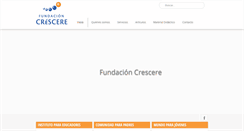 Desktop Screenshot of crescere.org.ar